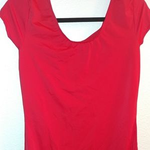 Plus size red leotard